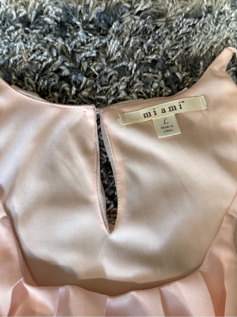 miami Soft Pink Chiffon Mini Dress - Picture 7 of 9